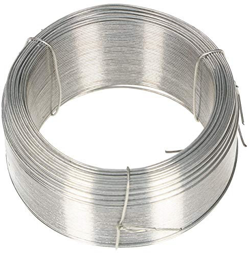 KOTARBAU® Filo da Giardino 0,8 mm 100 m Filo per Legare Le Piante Filo di Tensione Filo per Recinzione Zincato Argento