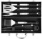 Lehmann Grillbesteck Set aus Edelstahl im Koffer | Grill Zubehör Set mit Pfannenwender, Gabel und Grillzange | Ideale Grillset Geschenk für Männer und Frauen