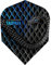 Harrows Taipan | 100 Mikron Dart Flights, 5 Sets mit 3 Flights, Standard Nr. 6, Aqua Blue