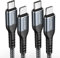 BLACKSYNCZE Cavo USB C a iPhone, [2Pezzi 1M] Certificato MFi Cavo iPhone Tipo C Power Delivery Carica Rapida USB C iPhone per iPhone 13 12 11 Pro Max 13 12 Mini XR XS X 8Plus 8 SE 2020, Grigio