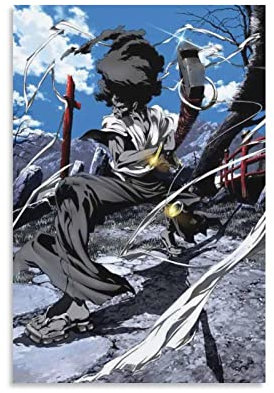 Anime Afro-Samurai-Poster, Malerei, Leinwand, Wandkunst, Wohnzimmer, Poster, Gemälde, 30 x 45 cm