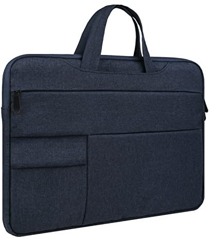 RAINYEAR 13,3 Pulgadas Funda Protectora para Portátil Compatible con 13/13,6 MacBook Air Pro 13,3 DELL HP ASUS Laptop Chromebook Surface Tablet Bolsa Maletín con Asa y Multi Bolsillos,Azul Marino