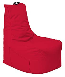 Momiralland Gaming Sitzsack - mit Lehne Sitzkissen - Beanbag - BodenKissen Sessel In- & Outdoor geeignet - Gaming mit PC Xbox & Playstation (Rot, Sitzsack)