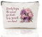 Coco Chanel Make-up-Tasche mit Zitaten für Mädchen, modische Parfüm-Blume, Schönheit beginnt in dem Moment, in dem Sie Sich entscheiden, selbst zu Sein, wasserdichte Kosmetiktasche aus Leinen,