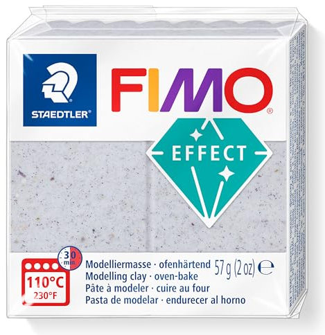 STAEDTLER FIMO effect 8010 Botanical Ofenhärtende Modelliermasse, Einzelprodukt botanical malve, 8010-670