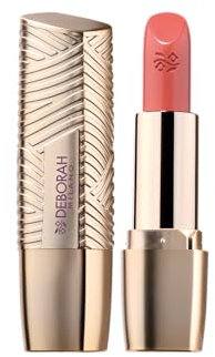 Deborah Milano - Rossetto Milano Red, N.3 Glace Apricot, Colore Pieno e Brillante, con Acido Ialuronico per un Comfort Estremo a Lunga Tenuta