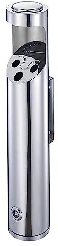 Floor Standing Ash Tray - Wall-Mounted Garden Ashtray Ashtrays for Outside, Commercial Outdoor Cigarette Bin Stainless Steel External Smoking Holder Ash Bin, Free Standing Metal Ash Bucket