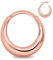 Longbeauty 16G Segmentring Klicker Edelstahl Breit Nasenpiercing Ohrstecker Nase Septum Ohr Helix Tragus Piercing Schmuck, 10MM, Rosegold
