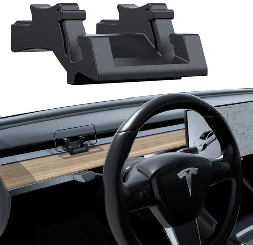 YONZEE Silicone Phone Mount for Tesla Model Y 2020-2024 and for Tesla Model 3 Accessories 2017-2023 - Also Functions as a Vent Hook and Sunglass Holder