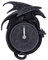 Nemesis Now Time to Burn Drachen-Uhr, 20 cm, Harz, Mehrfarbig