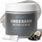 Achsel Peeling aus Bambuskohle mit Kokosnussöl und Pfefferminze, Achseln Detox,Peeling Körper, Desodorierend Achseltiefenreinigung, Geeignet für Männer und Frauen,220g