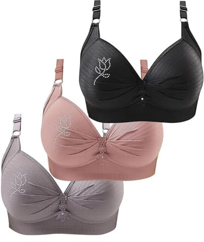 Angebote des Tages Sale Baumwoll BH Große Größen Soft Sport BH Ohne Buegel Push-Up-BHS Ohne Bügel Bequeme BHS Für Damen BH Große Brüste Ohne Träger Meine Bestellungen Anzeigen