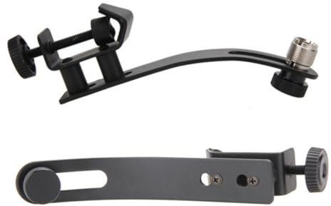 COSMEVIVI Drum Clip Microphone Stand Shockproof Clip for Drum Mic Rim Mount Holder Adjustable Mic Set Clamp Musical Instrument Tool