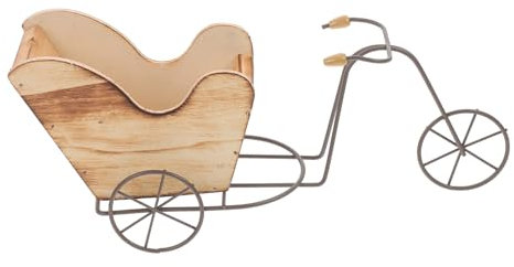 Zerodeko Vintage Fahrrad Pflanztopf Dekoration Bike Blumentopf Miniatur Fahrrad Modell Blumenkasten Garten Ornament