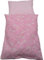 Puppenbettwäsche Rosa Lee 2teilige Garnitur Decke 26b x 33h/ Kissen 22b x 16h in cm, für Puppenwagen,-bett, Tragekorb oder Lauflernwagen