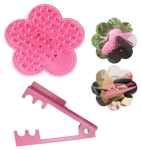 Rosen Dornen Entfernen Dornenentferner Für Rosen Rose Stripper Dornentferner Rosendorn Abisolierwerkzeug Leaf Stripper Thorn Remover Rose Entfernung Grate Zange Garden Flower Thorn Leaf Strippe (Rosa)