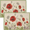 Sander Tischset Poppy Meadow 2er-Pack Gobelin rot-Natur Größe 32x48 cm