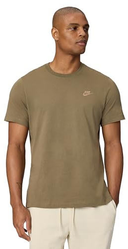 Nike Club T-Shirt da Uomo Medium Olive/Parachute Beige M