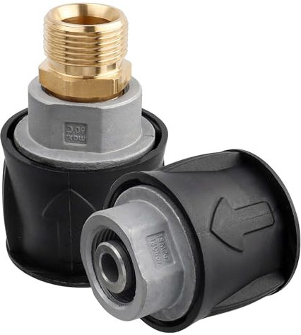 Yakamoz Pressure Washer Adapter for Karcher - M22 14mm Brass Hose Coupler Quick Connect Hose Connector for Karcher K2 K3 K4 K5 K6 K7