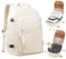 coofay Zaino Sottovuoto Viaggio con Pompa Zaino Ryanair 40x20x25 Sottovuoto Airback Bagaglio a Mano 40x20x25 Ryanair Zaini da Viaggio Beige