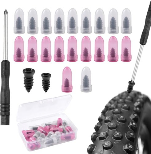 20 Pezzi Chiodo in Gomma per Riparazione Pneumatici, Chiodo per Riparazione Pneumatici Sottovuoto, Chiodo in Gomma per La Riparazione di Pneumatici, per Auto, per Moto