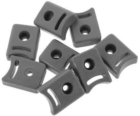 Tofficu 8Pcs Sliding Door Guide Bumper for Bathing Doors Anti-Collision Pulley Stop with Rounded Edges Easy Installation No Drilling Required Shower Door Hardware Accessories