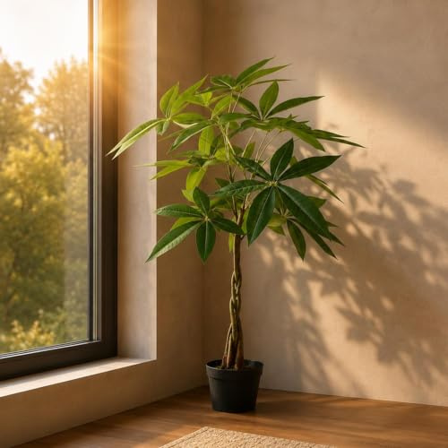 Artificial Money Tree Pachira Realistic Faux Plant