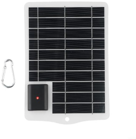 1 placa de carga solar de 5 V, cargador solar de 5 W, módulos solares de 5 V, color blanco