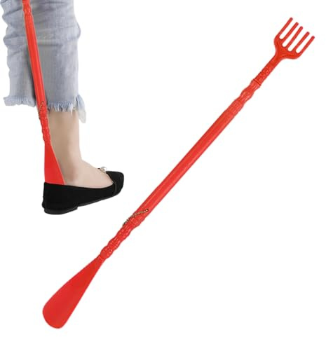 Rascador de espalda de mano, cuerno de zapato rascador de espalda | Bota larga con garra rascadora de inserta cuernos - Calzador para aliviar la picazón, mango largo, rascador de, calz
