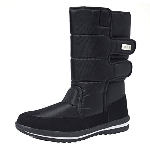 Shenji Stivali Uomo Invernali - Stivali da Neve Impermeabili H1038 Nero 43