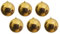 Große Christbaumkugeln Gold Glänzend 6 Stück Bruchfest Weihnachtskugeln Set 14cm