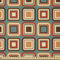 ABAKUHAUS Modern Stoff als Meterware, geometrisch Abgerundete, Microfaser Multi Zweck Dekostoff für Kunsthandwerke, 3M (230x300cm), Kadett Blau Zimt