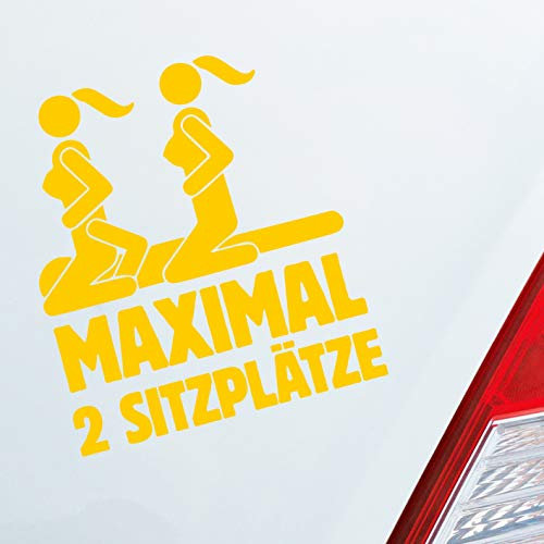 Hellweg Druckerei Maximal Zwei Sitzplätze Sex Dreier Sexy Auto Aufkleber Sticker Heckscheibenaufkleber