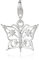 Thomas Sabo Charm-Anhänger, Sterlingsilber, Zirkonia, Schmetterling, Silber