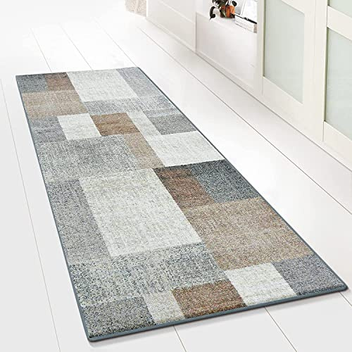 Floordirekt Teppich-Läufer Lucano 80 x 500 cm, Braun - Moderner Wohnteppich für Flur, Küche, Schlafzimmer - Meterware - rutschfest, robust & pflegeleicht