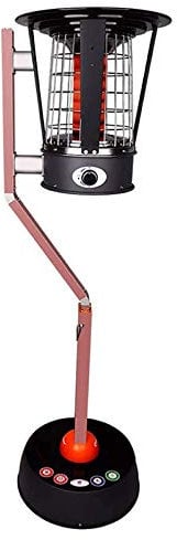 6KW Propane Or Natural Gas Heater for Outdoor Patio Garden, Infrared Radiant Standing Space Heater,Pulse Ignition Device, Dumping, Flameout And Hypoxia Protection,Natural Gas