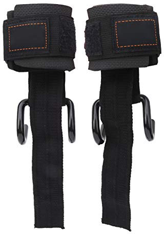 Klimmzughaken-Handgelenkschutz, 1 Paar Gewichtheber-Handgelenkschutz mit Haken, Strapazierfähige Power-Hebehaken-, Handgelenk-Schutzhülle, Handgriffhaken für das