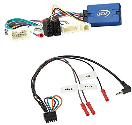 Lenkradfernbedienung Adapter Interface LFB Multi-Anschluss passend für Renault Master III mit 3 weißen Steckern kompatibel mit verschiedenen Autoradios