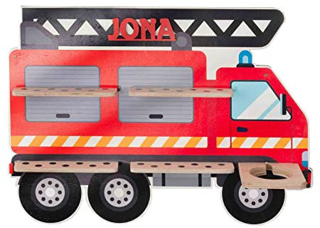 Tonieregal Feuerwehrauto personalisierbar