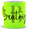 Tazza Mamma Personalizzata Con Nome - Ceramica 330 ml per Colazione - Al Fluoro - Regali Originali Con Lettera Iniziale