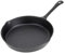 Luckyberg Gusseisen Bratpfanne ⌀ 20cm oder ⌀ 26cm | tiefe Bratpfanne mit Griff| Für alle Herdarten, Grillpfanne zum gesunden Kochen und Backen. (⌀ 20cm)