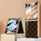 COQUE Galaxy Z Flip 5 5G Hülle,ultradünnes 9H Glas glänzend lackierte Handyhülle,Faltbare Handyhülle für Samsung Galaxy Z Flip 5 5G-Kariertes Braun