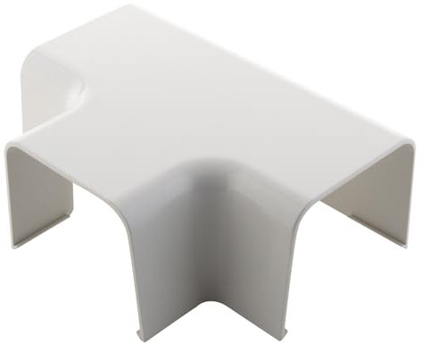 Verbindungsstück in T/Winkel Kabelk 80 x 60 mm – Weiß RAL 9001 Zenitech
