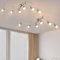 Glitzerlife LED Deckenstrahler 4 Flammig Deckenleuchte - 2ER Deckenlampe GU10 Deckenspot Schwenkbar 330°Drehbar Modern Spot Strahler Lampe Edelstahl Decke Wohnzimmer Schlafzimmer Innen MAX.25W