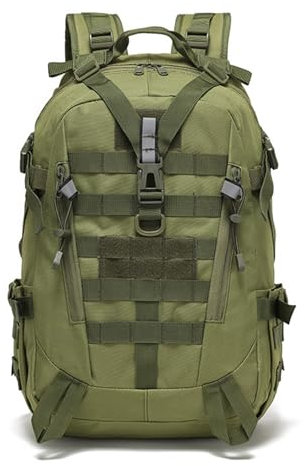 CINGHI LUSSO Mochila Hombre Mochila Militar 35L Mochila Tactica Mochila de Viaje Multifunciona Mochila Senderismo Mochila Deporte (Verde)