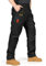 IGOLUMON Mens Work Trousers Cargo Trousers Stretch Tactical Pants Multi-Pockets with Semi Elasticated Waist for Hiking Casual Outdoor Camping Black