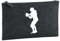 Huuraa Kulturbeutel American Football Silhouette Geschenk 1 Liter Charcoal Filz American Football Geschenkidee