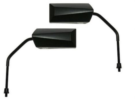 Rückspiegel Spiegel Set F11 Schwarz M8 lang passend für Roller/Motorrad/Quad/Scooter/E-Scooter