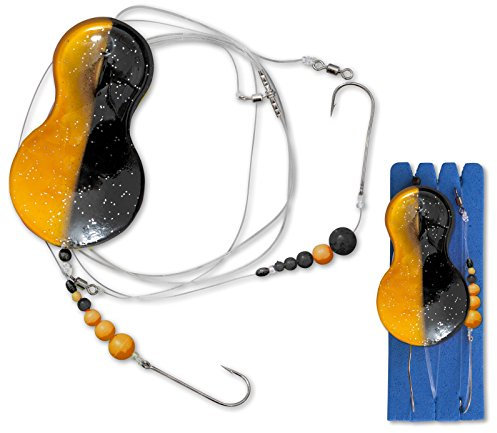 Zebco Z-Sea Flatty Teaser Inline Rig, schwarz/Gold, 90 cm