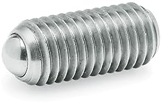 Ganter Normelemente GN 615.3-M24-KN 3-M24-KN-Federnde Druckstücke mit Innensechskant, Silber, Gewinde d1: M24